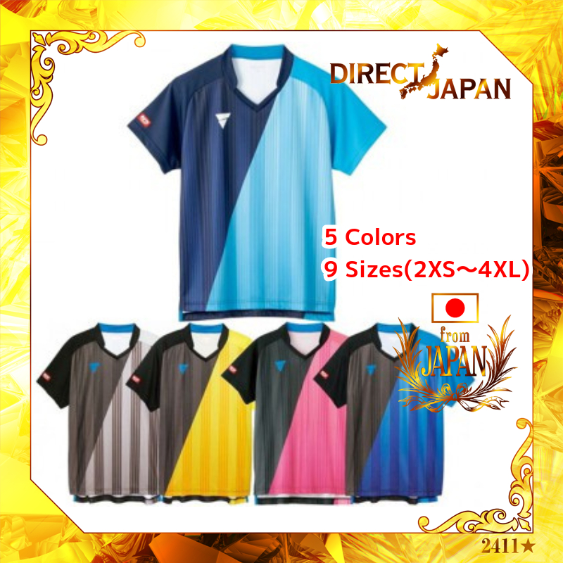 VICTAS Table Tennis Game Shirt V-GS053 [5Colors / 9Sizes] J.T.T.A. Approved Unisex 031466