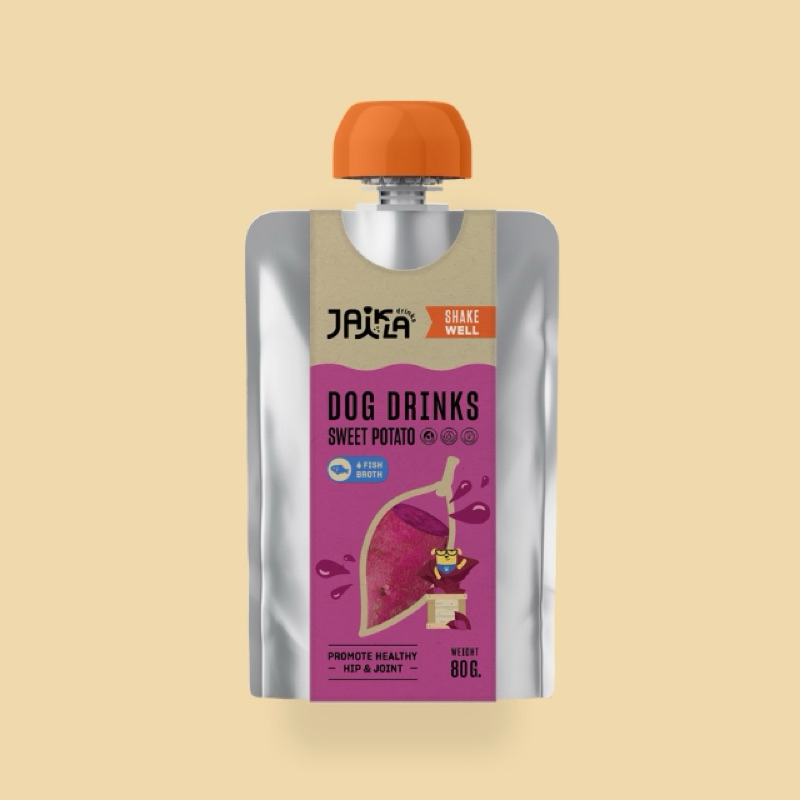 Jaikla Dog Drink Sweet Potato (Fish Broth) 80g
