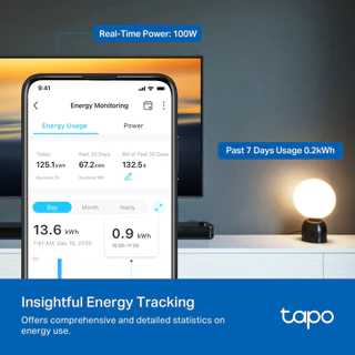 TP-Link ⚡️สั่งเปิดปิดเครื่องใช้ไฟฟ้าผ่านแอป⚡️Tapo P110M สมาร์ทปลั๊ก Mini Smart Wi-Fi Plug, Energy Monitoringประกัน1ปี