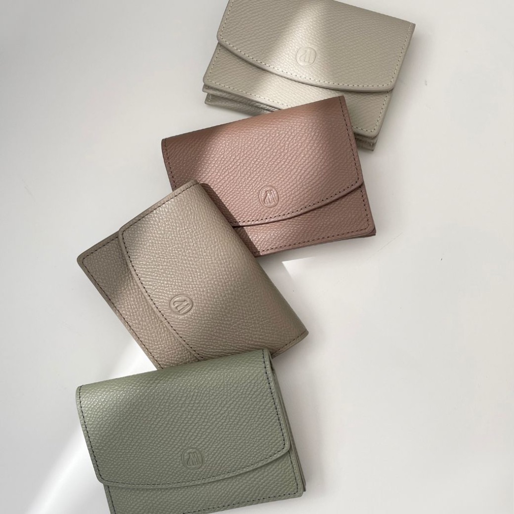 TRIO Card wallet ทรีโอ้ Tri-pocket card wallet กระเป๋าบัตร ใส่ได้สูงสุด20 ใบ หนังวัวแท้ EPSOM แบรนด์ MONOMEBKK
