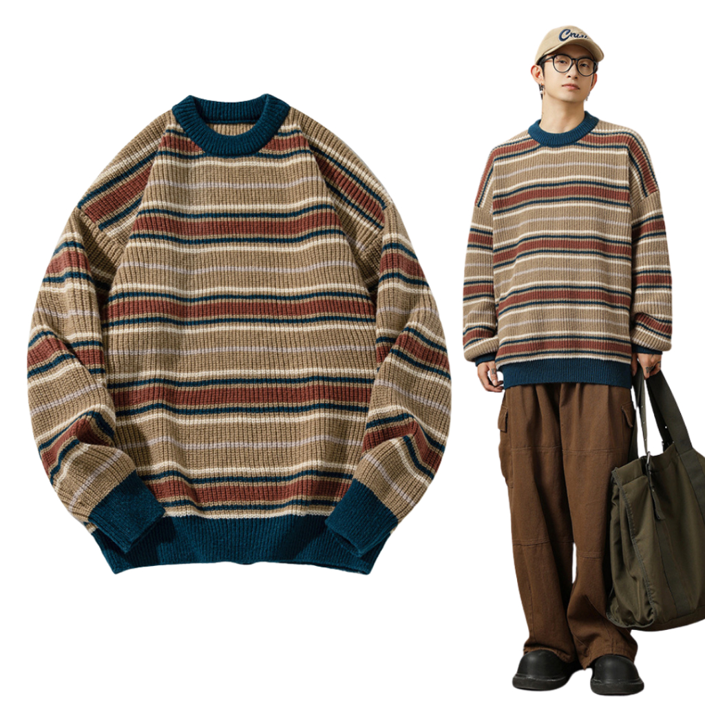 เสื้อสเวตเตอร์ไหมพรมเกาหลี Premium Korea Sweater Style