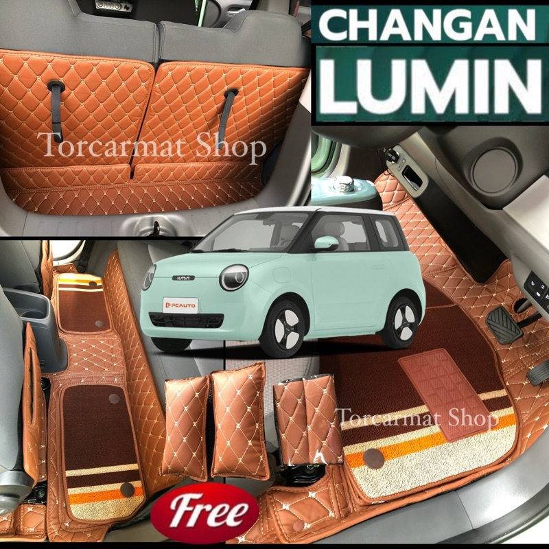 (แถมฟรี!!หมอนรองคอ+สายคาดเบลท์)LUMIN พรมรถยนต์ปิดเต็มคัน เกรดส่งตรงกับโรงงาน