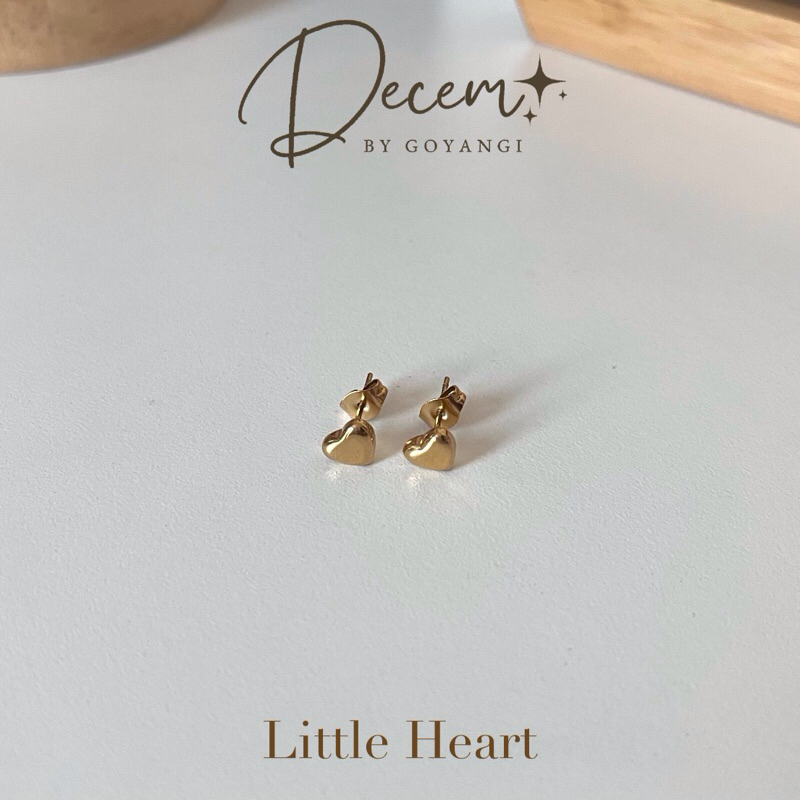 Decem- ต่างหูรุ่น Little heart หัวใจ