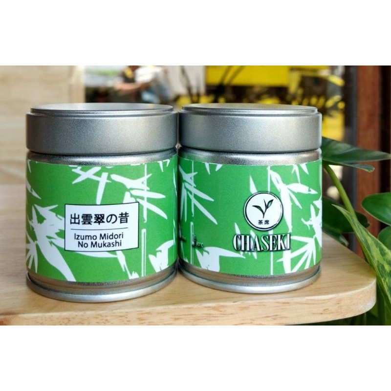 Chaseki Izumo Midori No Mukashi 40g กระปุก มัทฉะเกรดพิธีการจากเมือง Izumo, Japan