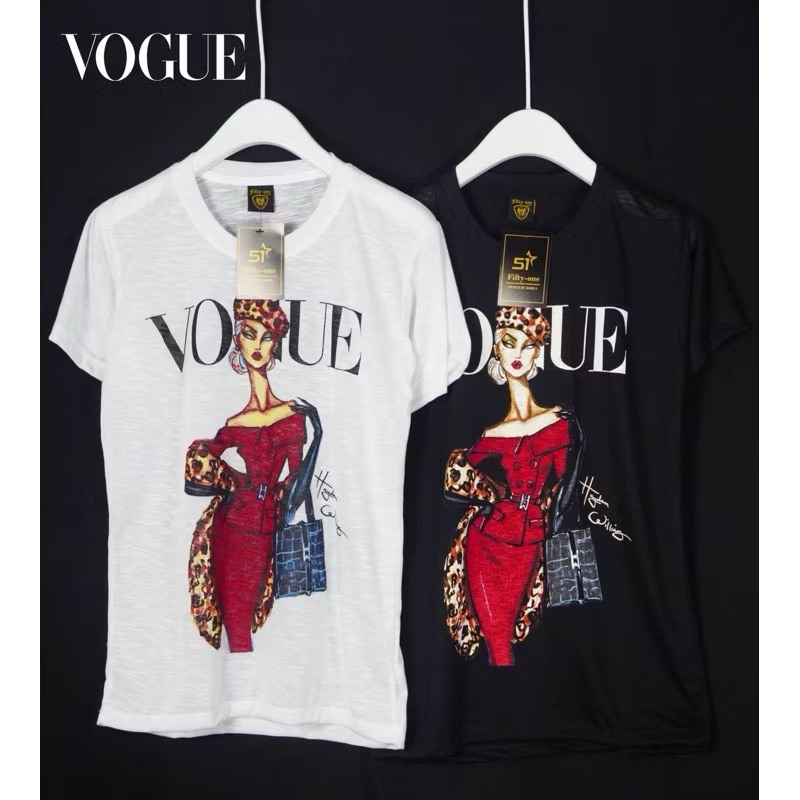 เสื้อยืดผ้าสลาฟสกรีนด้านหน้า