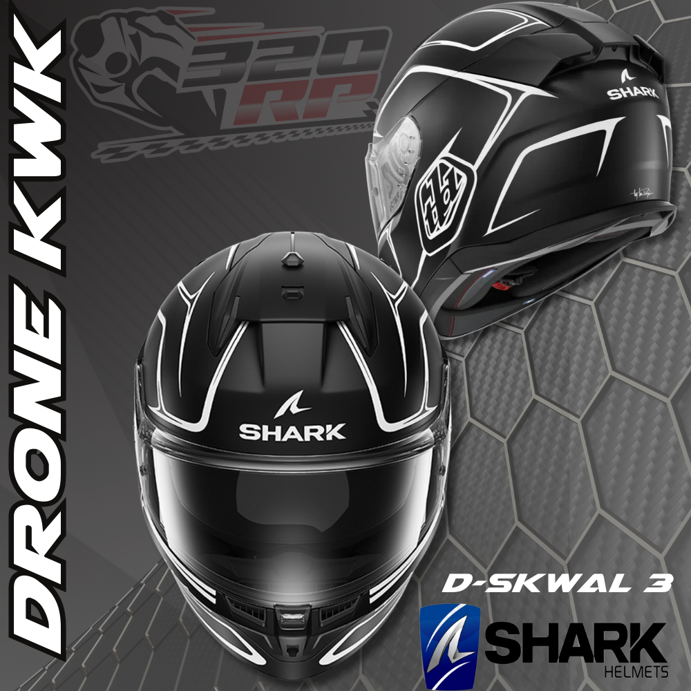หมวกกันน็อคเต็มใบ SHARK D-SKWAL 3 | แถมฟรี !! แผ่นกันฝ้า PINLOCK ส่งไว !! 320SP ราชพฤกษ์