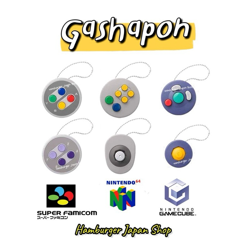 🇯🇵Gashapon Nintendo ver.2 กาชาปองนินเทนโด้ Controller Button Collection ver. 2