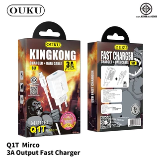 🔥หัวชาร์จ+สายชาร์จ OUKU Q1-T ชาร์จเร็ว Charger Set Fast Charging 2.4A สำหรับ สำหรับ Micro USB/lighting/Type C