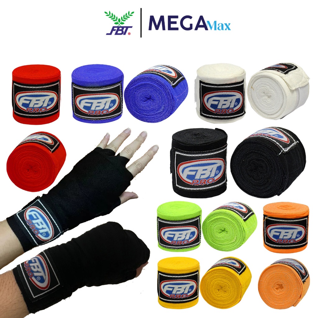ผ้าพันมือ FBT 46309 46320 ผ้าพันมือนักมวย  FBT-PRO รุ่น HW-1