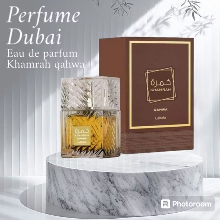 Lattafa Khamrah Qahwa for Unisex Eau de Parfum Spray, 3.4 Ounce