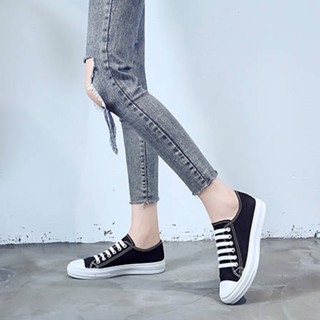 Leyoo พร้อมส่งทุกพื้นที่ รองเท้าผ้าใบแฟชั่นสำหรับสายแต่ตัว ใ…