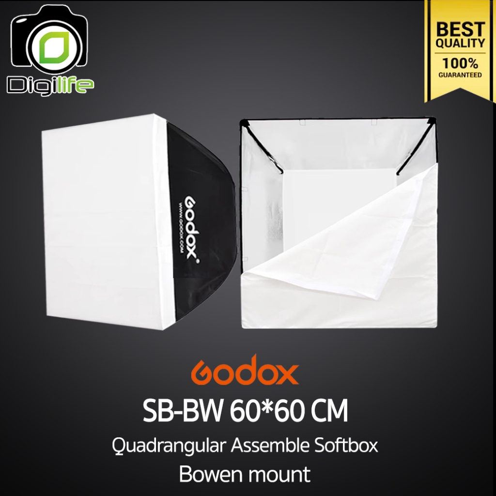 Godox Softbox SB-BW 60*60 cm. Quad Assemble Softbox ( Bowen Mount ) / Digilife Thailand