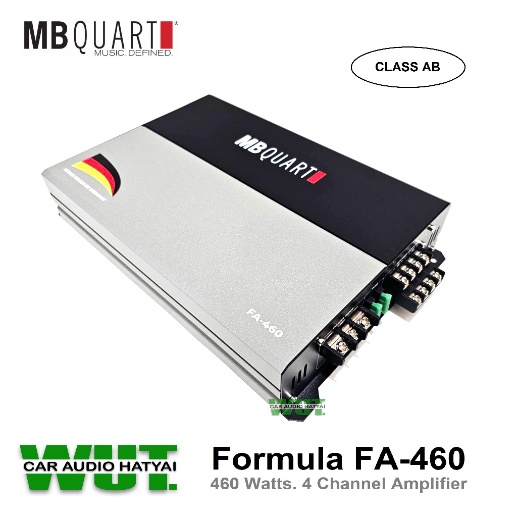 MB QUARTเพาเวอร์แอมป์ ขับลำโพงเสียงกลาง แหลม 4ชาแนล 4Channel AB 460Watts formula FA 460