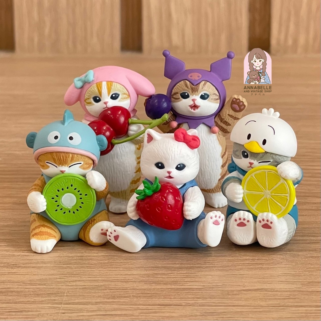 🌸เลือกแบบได้🌸 Mofusand x Sanrio Character 2 กาชาปองแมวโมฟุซาริโอ้ 2 ลิขสิทธิ์ญี่ปุ่นแท้