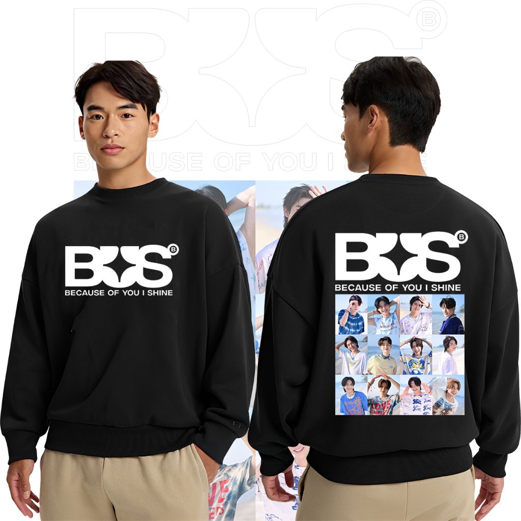 ใหม่ (พร้อมส่ง)เสื้อวง BUS because of you i shine Long sleeve ผ้าCotton 100% ใส่ได้ ทั้ง ชาย ใส่สบาย ไม่หด ไม่ย้#29