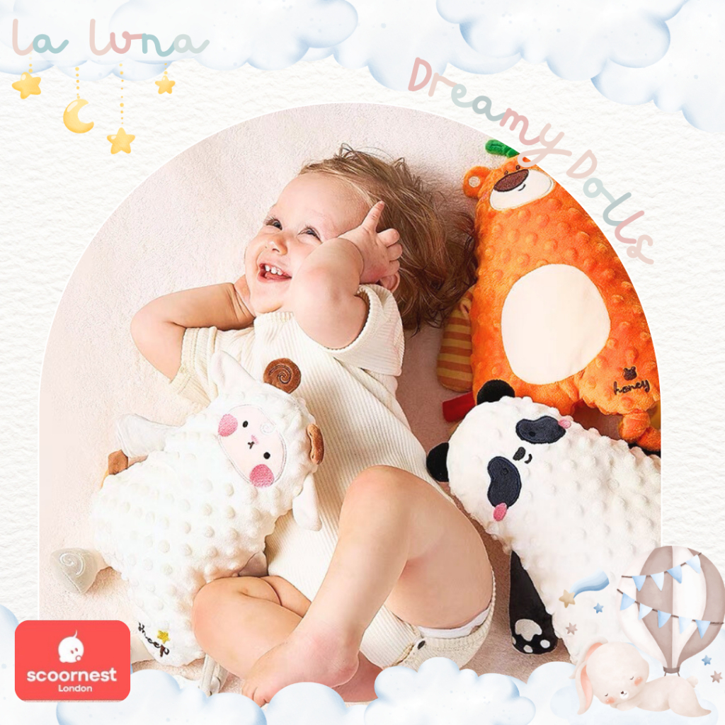 La Luna x Scoornest ตุ๊กตากันสะดุ้ง ตุ๊กตาดอทมิงค์ ตุ๊กตาผ้ากอดพร้อมยางกัด (Dreamy Dolls) – โปรปัง