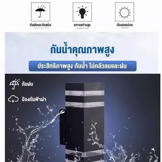 LEDโคมไฟติดผนัง ไฟประดับกลางแจ้ง โคมสนามบ้าน หลอดไฟE27โคมไฟ ไฟแต่งสวน ไฟแต่งสวน โคมทางเดิน ไฟตกแต่ง โคมไฟ IP69 กันน้