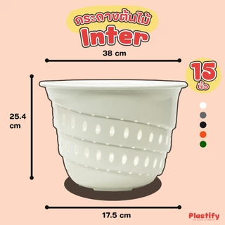 Plastify 🌿 กระถางเร่งราก Inter 🌿 (อินเตอร์เพาะชำ) ขนาด 10" 12" 15" มีให้เลือก 5 สี