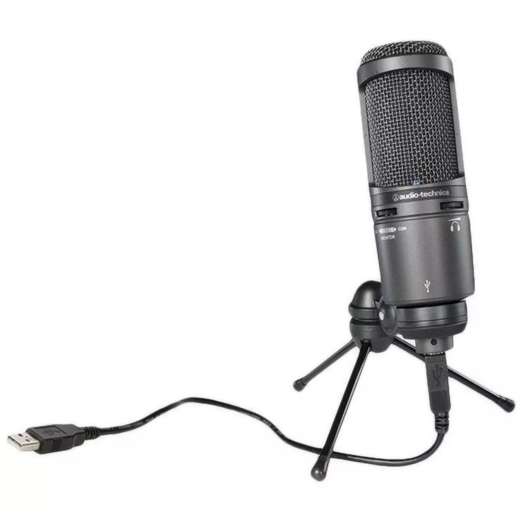 Audio-technica AT2020USB+ ไมโครโฟนคอนเดนเซอร์ Cardioid K เพลงบันทึกถ่ายทอดสดไมโครโฟน,20-20000Hz คอมพิวเตอร์ USB+ ไมโครโฟ