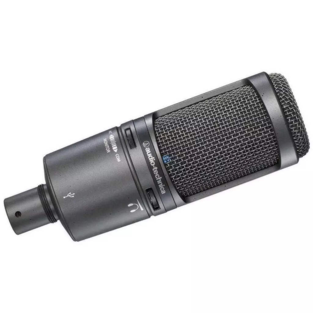 Audio-technica AT2020USB+ ไมโครโฟนคอนเดนเซอร์ Cardioid K เพลงบันทึกถ่ายทอดสดไมโครโฟน,20-20000Hz คอมพิวเตอร์ USB+ ไมโครโฟ