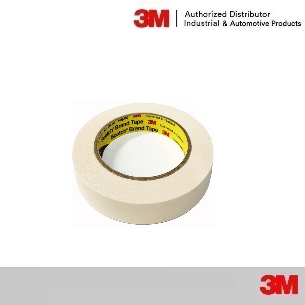 3M 72275 กระดาษกาวปิดพ่นสี Automotive Masking Tape 2258 18มม x50 เมตร สำหรับงานรถยนต์ 1ลังมี 64 ม้วน