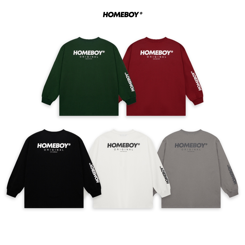 HOMEBOY เสื้อแขนยาวUNISEX รุ่น HB.LS.BASIC.LOGO