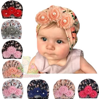 🌸หมวกอินเดียลายดอก🌸ประดับดอกไม้น่ารัก🌸