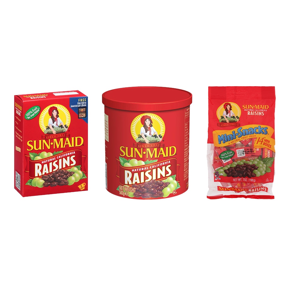 Sun-Maid Raisins ลูกเกด ตรา ซันเมด Sweet California Sunmaid Raisins Healty Snack