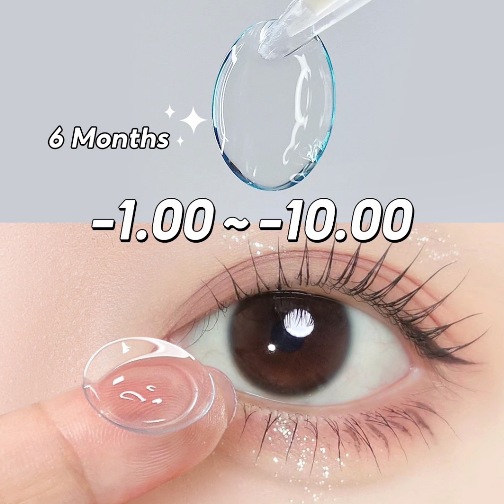 Magister 6 เดือน คอนแทคเลนส์ใส ลนส์ใส -1.00ถึง -10.00 คอนแทคเลนส์แบบใส รายเดือน คอนแทคเลนส์ lens สายตาสั้