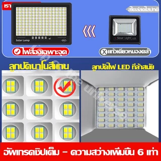 รับประกัน30ปี ไฟโซล่าเซลล์ ไฟโซล่าเซล 5000W ไฟ led IP67กันน้ำ Solar Light ไฟสปอร์ตไลท์ โคมไฟโซล่าเซลล์ ไฟภายนอกอาคาร
