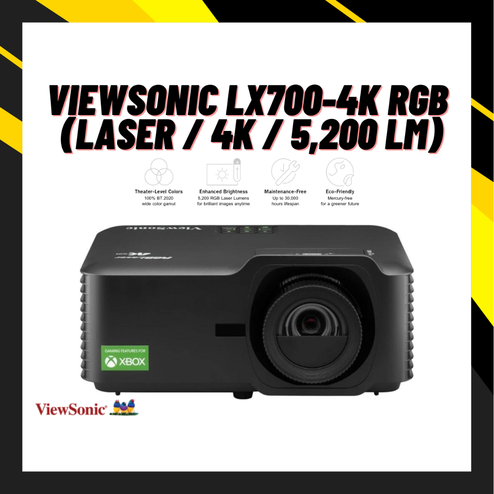ViewSonic LX700-4K RGB (Laser / 4K) โปรเจคเตอร์ดูหนัง