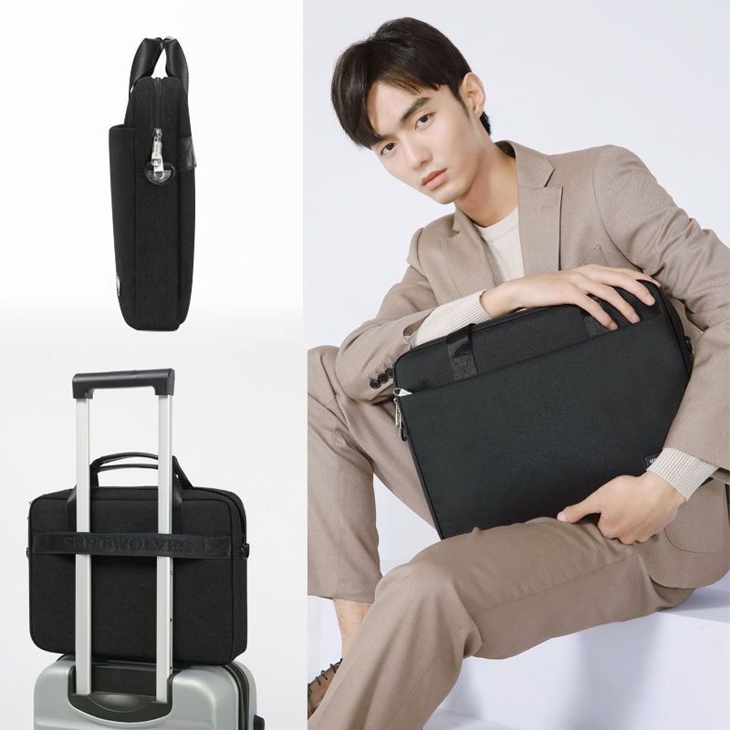 ♚-♚Septwolves Men's Tote Leisure Canvas Leisure Business