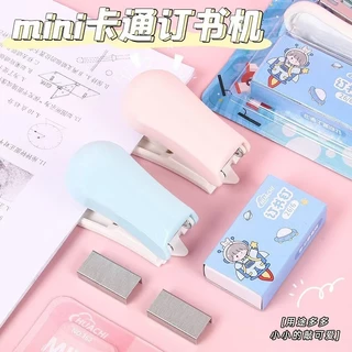 เครื่องเย็บกระดาษ ขนาดเล็ก แบบพกพา ลายการ์ตูนน่ารัก สําหรับนักเรียน สํานักงาน โรงเรียนNB2