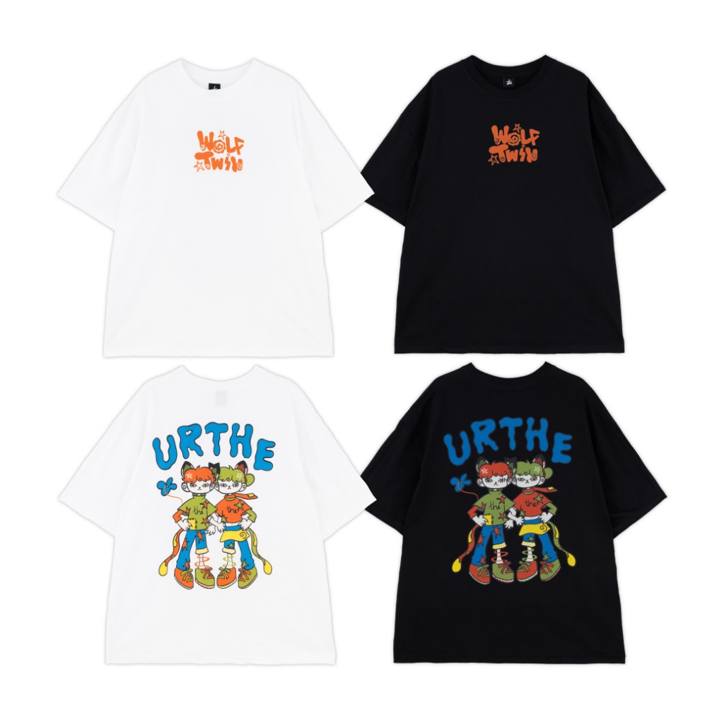 URTHE - เสื้อยืด เเขนสั้น Oversize รุ่น LOST TO FINE OWE FAIRY