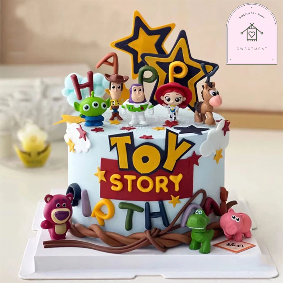 โมเดลฟิกเกอร์ Disney Toy Story Little Baswoody การ์ตูน สำหรับวันเกิด แต่งเค้ก 2552 2557 562 769 770