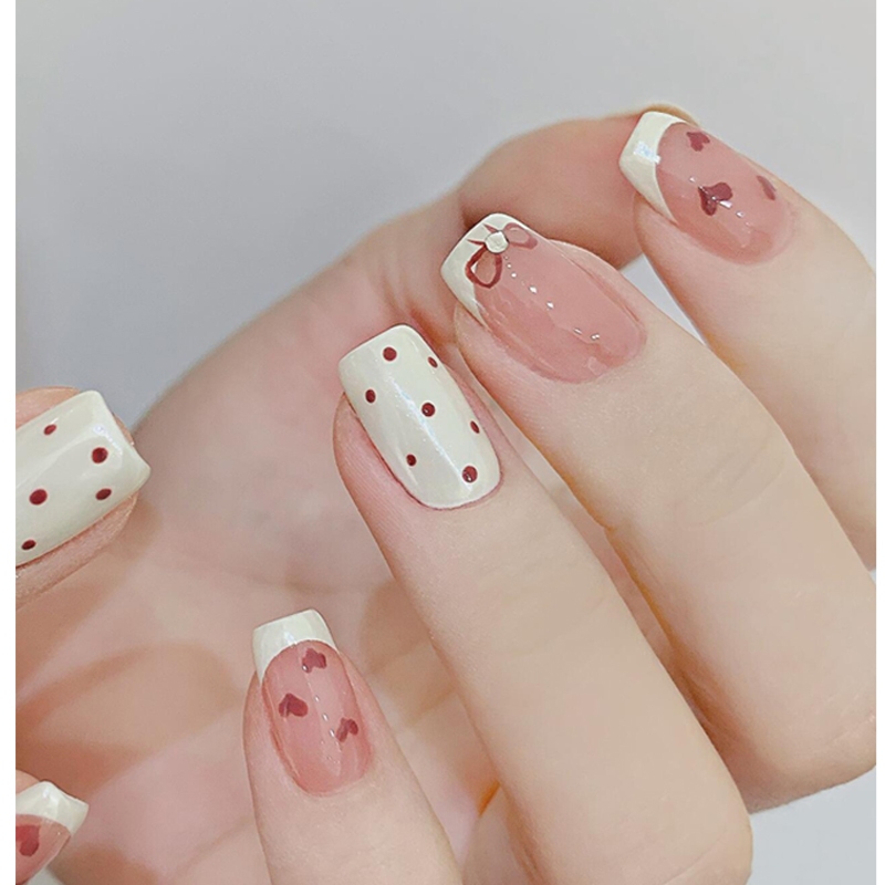 ร้านไทย  เล็บปลอม สไตล์โมเดิร์น ใช้งานง่าย 24 ชิ้น พร้อมส่ง