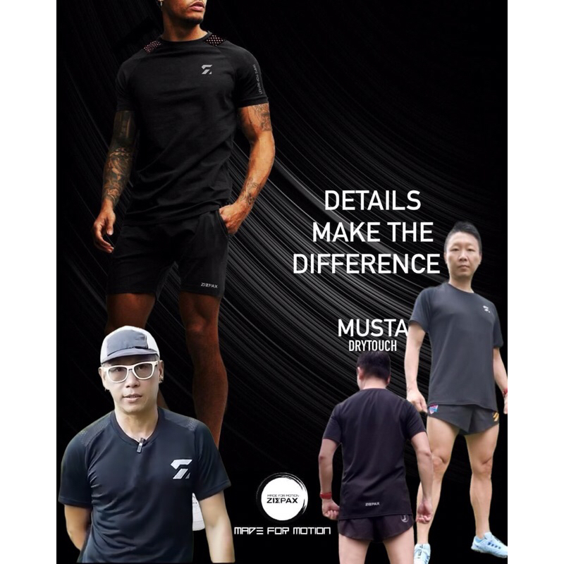 MUSTA TEE (Black)6533 #ZIXPAX