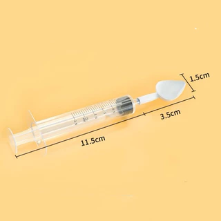 C-11 ที่ป้อนอาหารนก ช้อน+ไซริง ช้อนป้อนอาหารลูกนก สำหรับนกขนาดเล็ก
