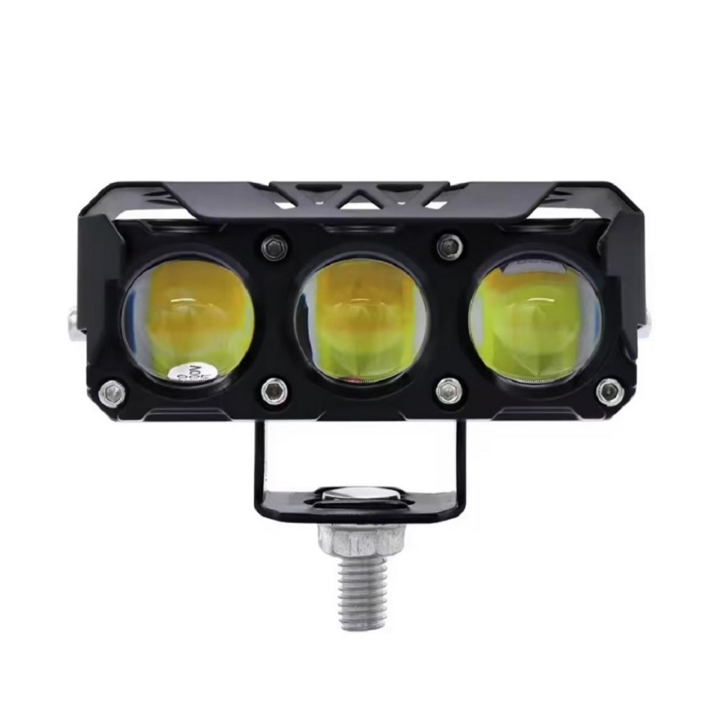 ไฟสปอร์ตไลท์ LED 12/24V ไฟหน้าสปอร์ตไลท์ ติดรถมอเตอร์ไซค์ รถยนต์ งานอลูมีเนียม 2 สี Motorcycle car
