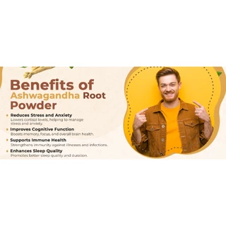 Pure Ashwagandha Root Powder – Ayurvedic Superfood for Wellness & Balance Organic 200 G