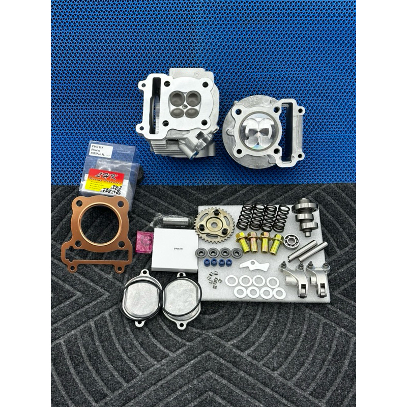 ชุดmioลูก59/4วาล์วลูกLHKสลัก15มิลเสื้อสูบใส่แคร้งเดิมได้เลยขนาดวาว21-24มิล