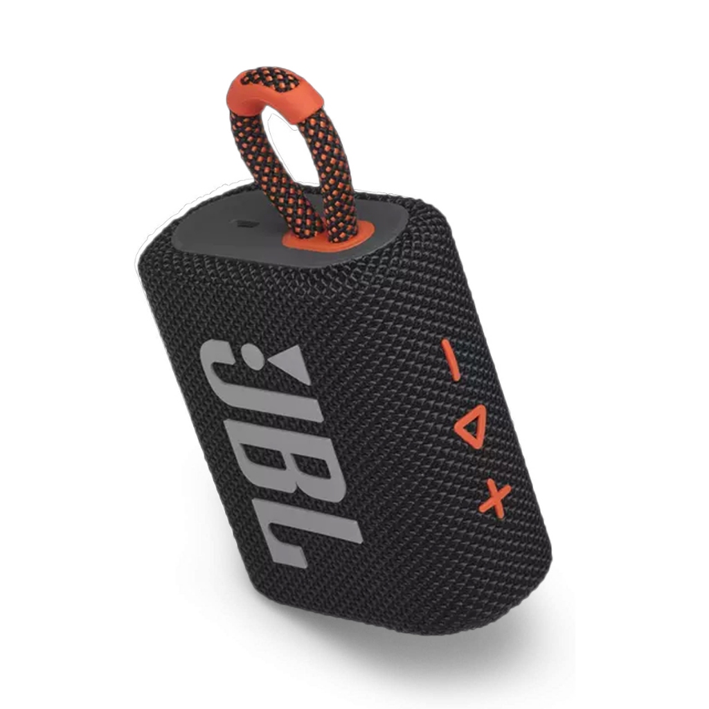 ลำโพงบลูทูธ Go3 Black&Orange ฟรีกระเป๋าลำโพง ลำโพงไร้สายพกพา กันน้ำ Bluetooth Speaker GO 3 สีดำส้ม รับประกัน1ปี
