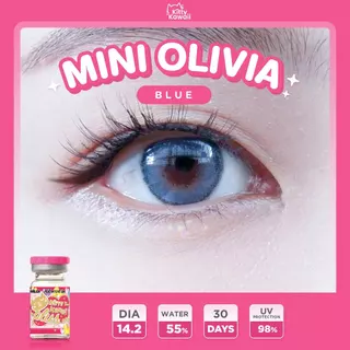 Kitty Kawaii Contact Lens : Mini Olivia Blue / Green / Black - คอนแทคเลนส์คิตตี้ คาวาอิ พัส (VIAL)