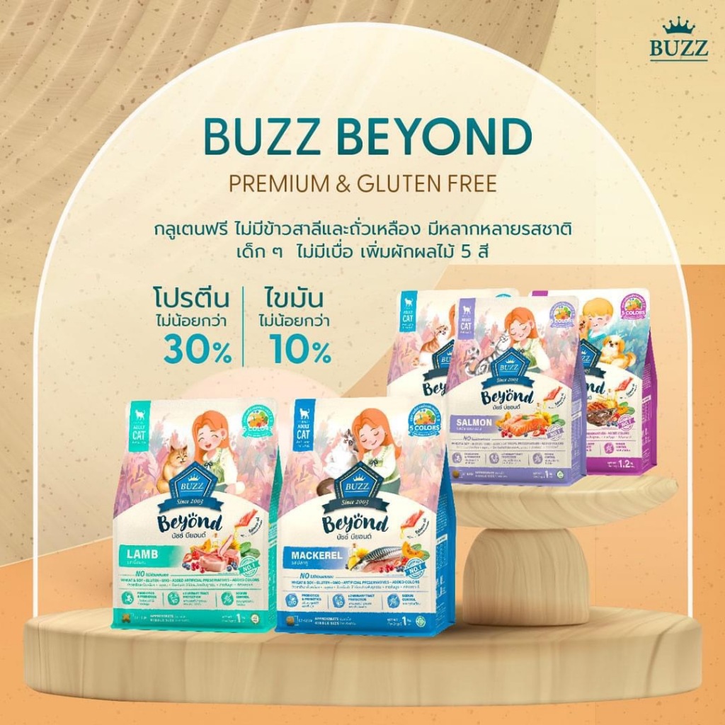 Buzz Beyond - อาหารแมว บัซซ์ บียอนด์ กลูเตนฟรี 7kg