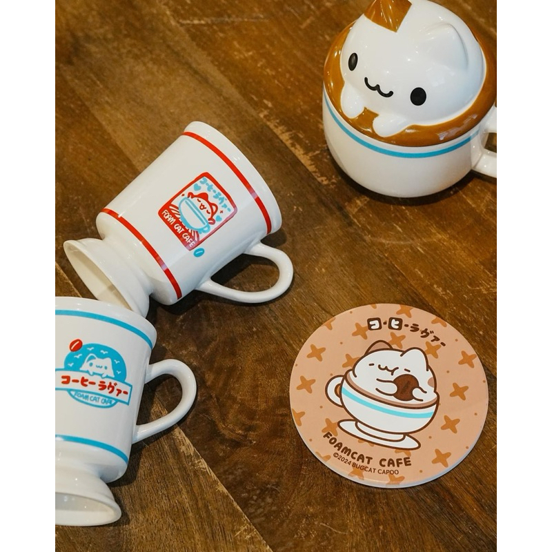 🤍Bugcat Capoo🤍Foamcat Cafe’ Coaster แผ่นปูนรองแก้ว☕️☕️