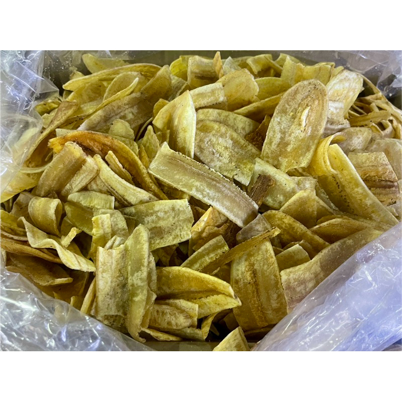 กล้วยฉาบเค็ม กรอบอร่อย  น้ำหนัก 800กรัม ราคา 170 บาท