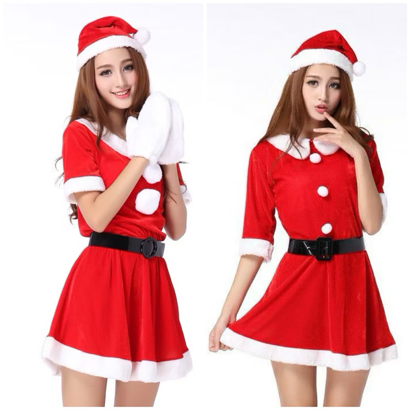 *พร้อมส่ง* ชุดแซนตี้ ชุดคริสต์มาสผู้ใหญ่ พร้อมส่งจากไทย