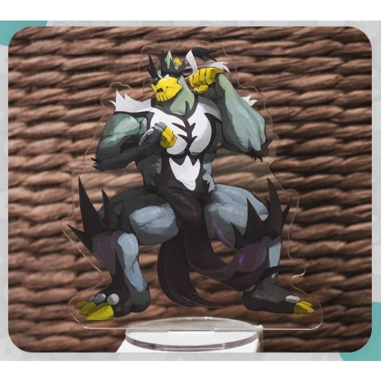 (สินค้ามือหนึ่ง) โมเดลตั้งโต็ะลายการ์ตูน ประเภท Kemono / Furry (Pokemon) - Urshifu Acrylic Standee