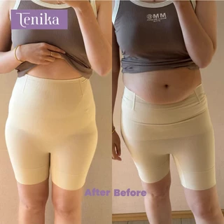 TENIKA กางเกงเก็บหน้าท้อง เก็บพุง เอวสูง เรียบเนียน รุ่น Seamless Classic ทรง High Waist Shorts
