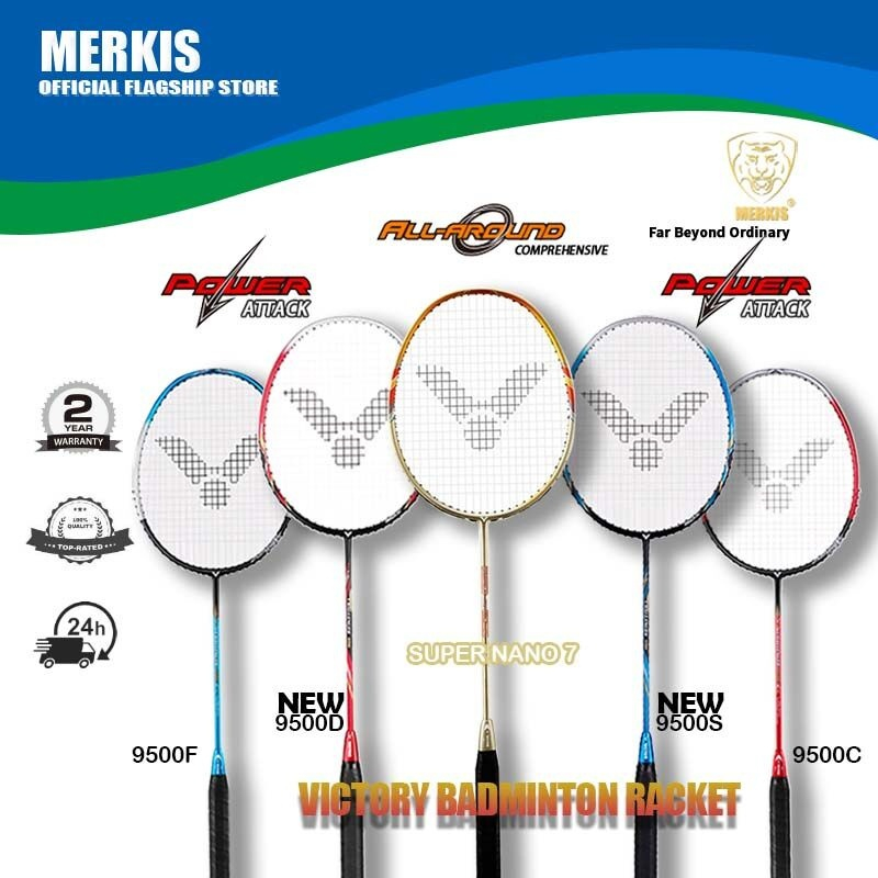 VICTOR CHALLENGER 9500 Series SN7 Badminton Racket 4U Full Carbon Fiber First Choice For Beginners